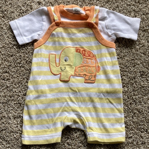 Elephants Footed Romper Baby Bundle